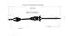 GSP NCV53601 CV Axle Shaft Assembly - Right Front (Passenger Side)