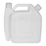 Miscelazione in plastica da 1,5 l per bottiglia per miscelazione di olio e gas motore a 2 tempi, progettata per motoseghe, tosaerba, decespugliatori e strumenti