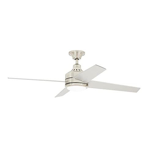 Mercer 52 In. Led Indoor Brushed Nickel Ceiling Fan #TOP3