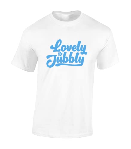 Image of Crown Designs Lovely Jubbly Cool Premium Quality Regular Fit T-Shirt Top for Men and Teens - White/XL