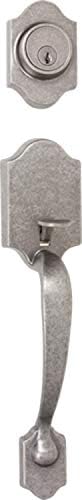 Delaney Hardware 400-CT-AS-Single Chatham Single Cylinder Handleset, Antique Silver