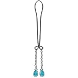 BoDivas Nipple Jewelry Noose Rings Crystal Drop Water Blue Hematite Adjuster Non Piercing Nipplerings