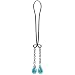 BoDivas Nipple Jewelry Noose Rings Crystal Drop Water Blue Hematite Adjuster Non Piercing Nipplerings