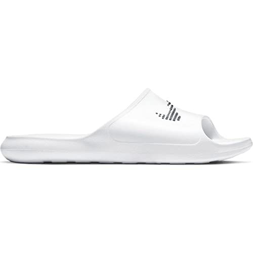 NIKE Hombres Victori One Shower Slide, White/Black-White, 46 EU