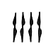 4 Stück, Kompatibel Mit DJI Tello-Propeller, Tello-Teil 2, Schnellverschluss-Propeller, Kompatibel Mit RYZE Tello EDU-Drohnenzubehör, Ersatzteile(Black)