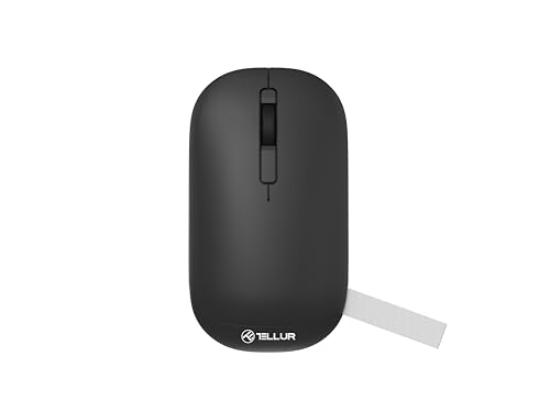 TELLUR Souris sans fil Gripper, 2,4 GHz, Bluetooth, noir
