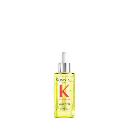 Kérastase, Première, Aceite Capilar Antiencrespamiento Reparador Iluminador, Brillo, Para cabello dañado, Huile Gloss Réparatrice, 30 ml