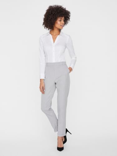 VERO MODA Damen Vmmaya Mr Loose Solid Pant Noos Hose, Light Grey Heather, XS/32L – Ansicht 6