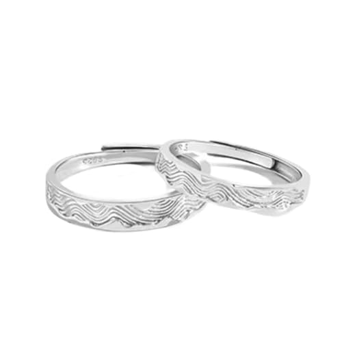Alliance personnalisable bague réglable argent 925 contre les erreurs de taille