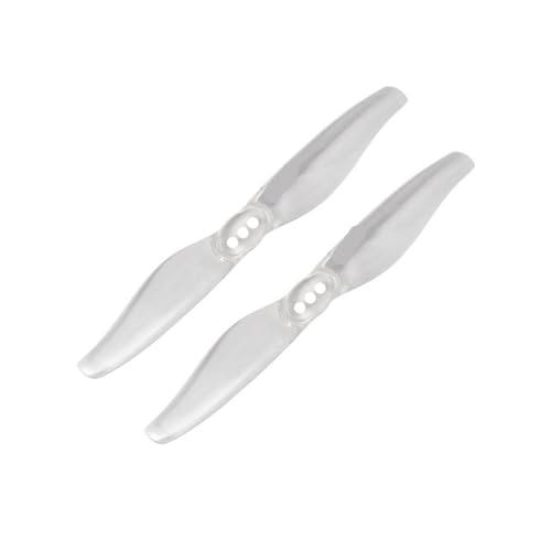 3018 3インチ デュアルインペラ 1.5mm/2.0mm 穴 T型ブラケット RC FPV用 ユニバーサルドローンプロペラ(1.5mm Transparent)