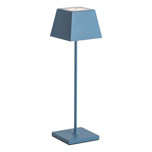Lampada a led da tavolo Siesta blu ricaricabile e dimmerabile con batteria incorporata da 2,2watt