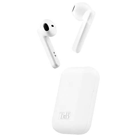 Auriculares Bluetooth T'nB EBSHINYWH con Caja de Carga Cover