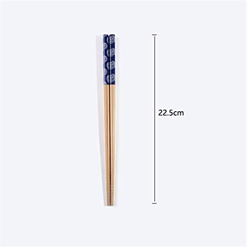 Palillos de bambú natural reutilizables CHFYIJYHM para sushi y comida asiática 3