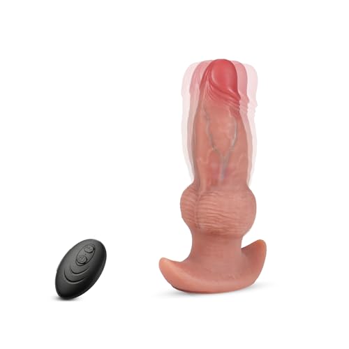 20,5 cm Realistische Dildos Vibrator Sex Spielzeug mit 7 Vibration Dicke Realistische Dildos aus Weichem Silikon Anal Vibrator mit Sicherer T-förmiger Analplug Sexspielzeug für Männer Frauen & Paare