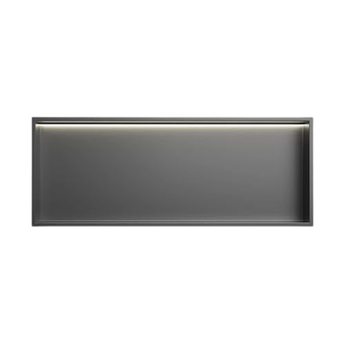 Niche encastrée acier inoxydable LED finition métallique