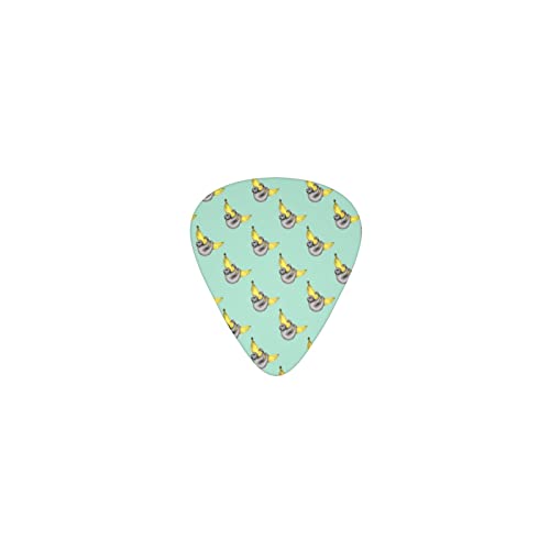 ナマケモノとバナナ デザインギターピック guitar pick ティアドロップ型 エレキギター/アコースティックギター/クラシックギター/ベース等の練習に最適な12枚セット