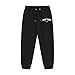 New York Sweatpants for Girls Fashion Baggy Joggers for Kids with Pockets Cinch Bottoms Drawstring Elastic Waist Trackpants Wide Leg Trousers Preppy Y2k Back to School Clothes Hip Hop Dance Clothing
