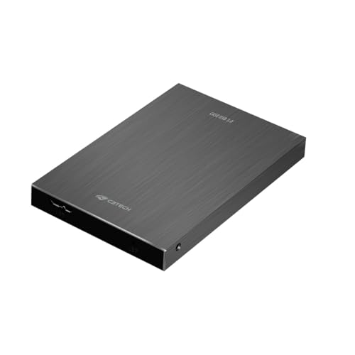 C3Tech Gaveta para HD Externo CH-400CB Preto 2,5" SATA USB 3.0 suporta até 6TB, Carcaca externa de aluminio