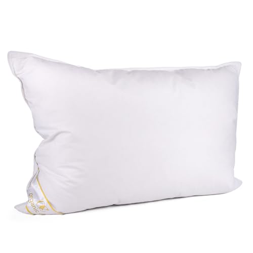 Almohada de lana natural con cubierta de algodón Queen
