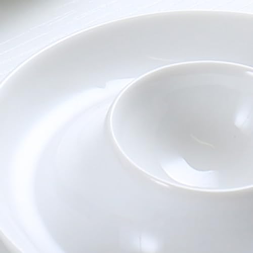 Soulnioi Egg Tray Set in 2,Ceramic Egg Cup,Creative Egg Dish,Breakfast Egg Cup,Egg Rack for Boiled Eggs Decorative Egg Stand Tray A - Image 3