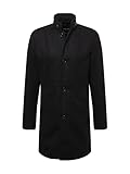 JACK & JONES Men's JPRBLA BANES Wool Coat Mantel, Black, L