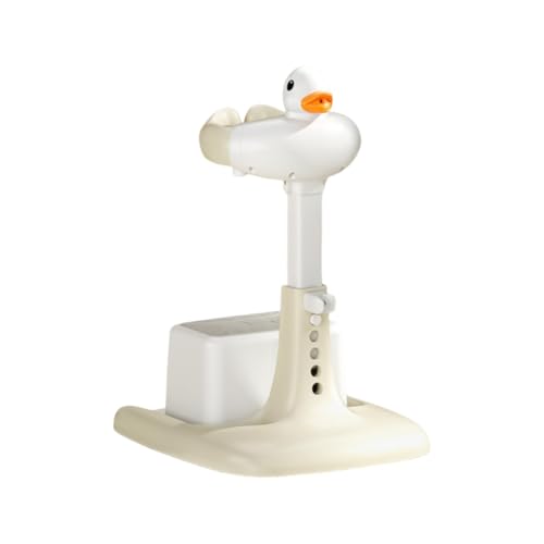 NYHGOXM調節可能 折りたたみ式 バスチェア 滑り止めベース付き ポータブル入浴サポートスタンド 赤ちゃん 立つ スタンド お風呂 補助機 家庭用 子供用 サポート マカロンバス スタンディング対応 (ダックモデル カーキ + ベンチ)