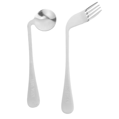 LOORGVEL 1セット? 用角付 フォークスプーン り 食事 援 摂食 で使い い 全