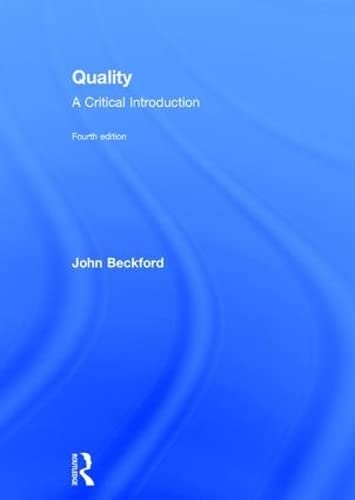 Buy Quality: A Critical Introduction — BookShops.in