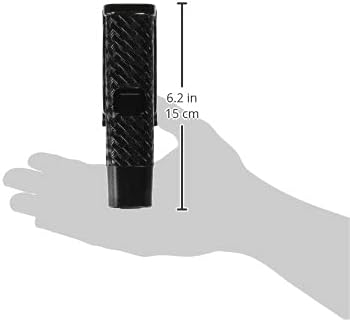 Monadnock 21-26-Inch Friction Lock Front Draw Baton Holder with 45 Degree Swivel Clip-On Basket (Black)