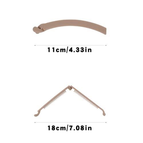 Pinza grande para cabello mate de 11 cm miniatura 2