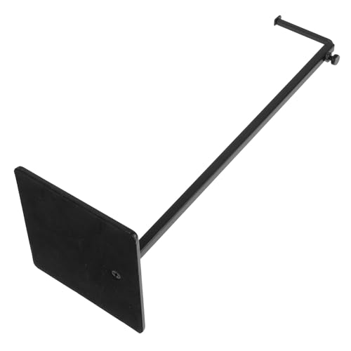 TOPPERFUN Soporte de Metal Negro para Bolsos Ajustable en Altura, Expositor Tipo 7 en Forma para Tienda y Hogar, Perchero para Bolso Mujer, Estante Compacto para Exhibición