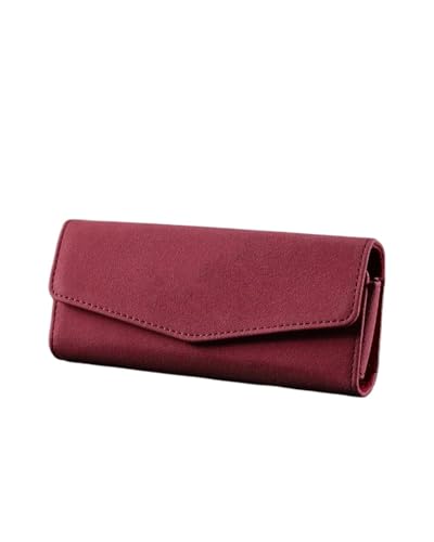 Étui à lunettes de soleil pour voiture rouge avec support universel et boîte de rangement
