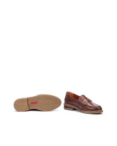 Image of PIKOLINOS Aldaya W6P3742 Women's Loafers - Premium Calfskin Leather Slip-On - Lightweight Comfort, Removable Insole, Medium & Wide Width Ergonomic Everyday Support