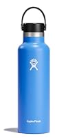 Hydro Flask Water Bottle - Insulated Stainless Steel - Non Spill, Leakproof in 21 Oz Cascade Blue