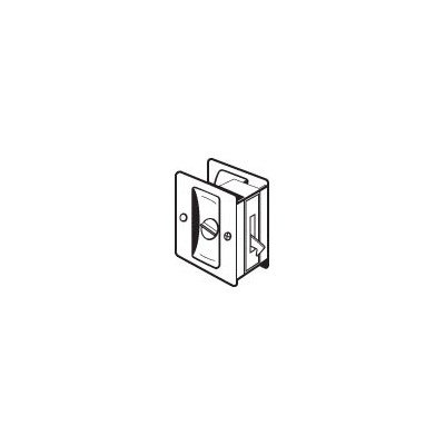 Cerradura para puerta corrediza Privacy en acabado cromo brillante miniatura 1