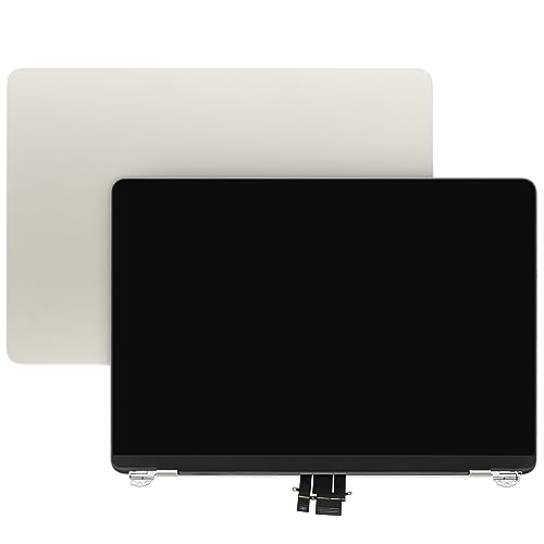 Image of 13.6 inch Screen Replacement Assembly for MacBook Air A2681 2022 M2 EMC 4074 MLXW3LL /A MLY33LL /A MLY43LL /A MLY03LL /A LCD Display Panel 2560X1664 (Starlight)
