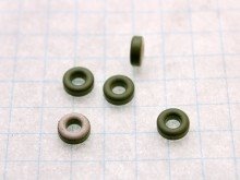 Iron Powder Toroidal Core 0.25" O.D. x 0.12" I.D. x 0.1" Hgt, Type 10 - Lot of 5