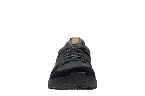 Image of Clarks Men Triactive Run Light Grey Leather Sneakers
