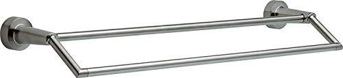 Image of Delta Faucet 77125-SS Compel 24inch Double Towel Bar Rack, Brilliance Stainless Steel