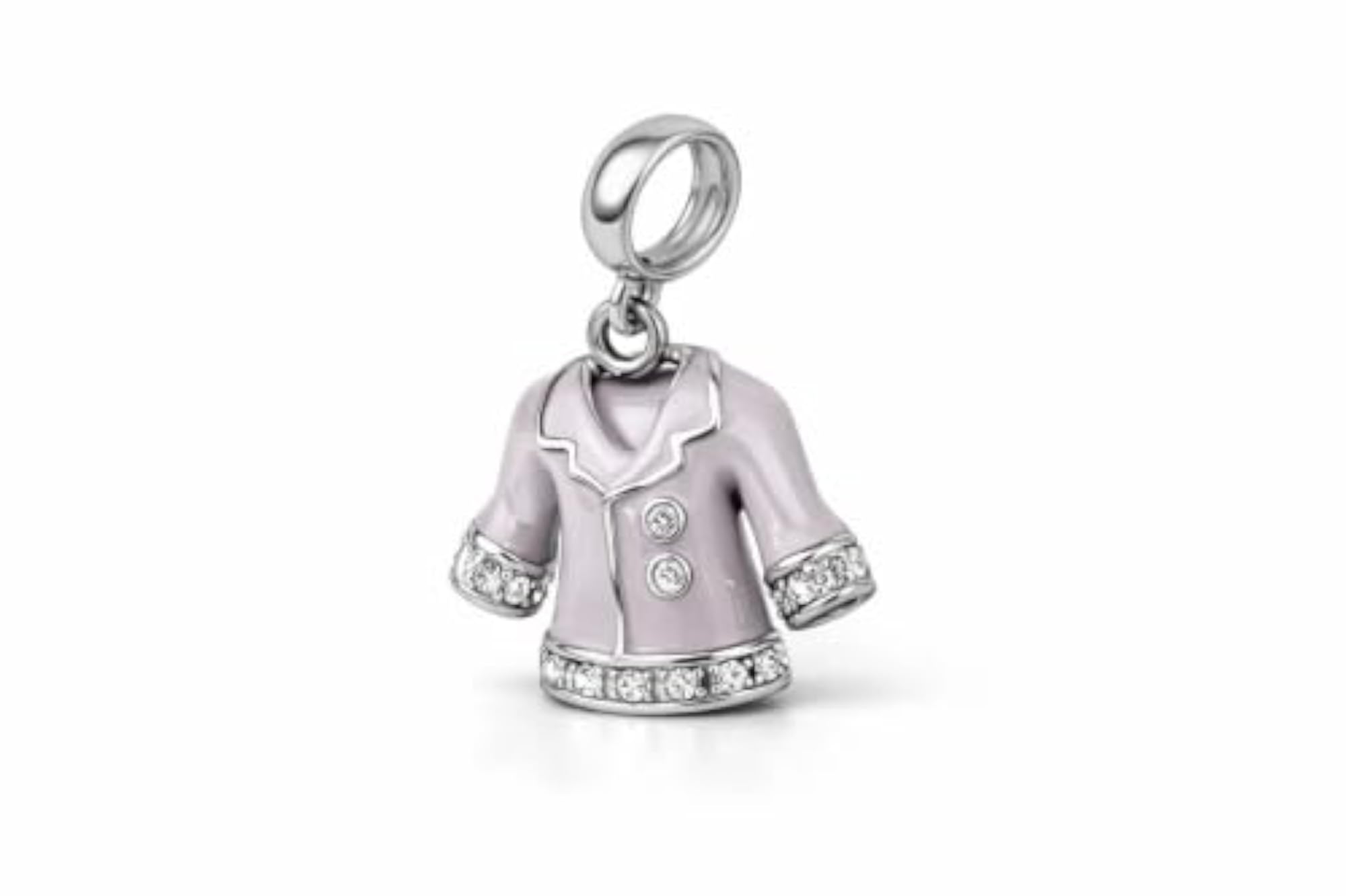 Women's 925 Sterling Silver Coat Charm, Fashionable Design