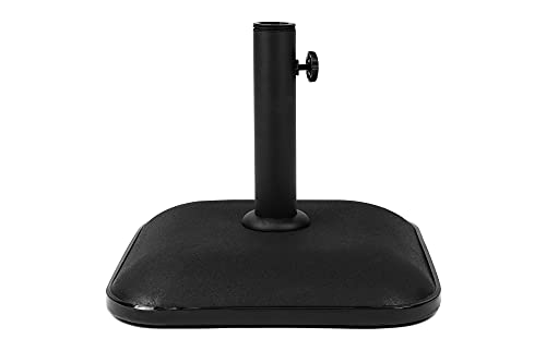 GardenCo 11kg Square Parasol Base - Outdoor Parasol Umbrella Stand Weight Base - All Parasols - Black (11kg Square)