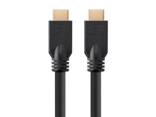 Monoprice HDMI Cable - 35 Feet - Black (No Logo) High Speed, 1080p@60Hz, 10.2Gbps, 24AWG, CL2, Compatible with UHD TV and More - Commercial Series