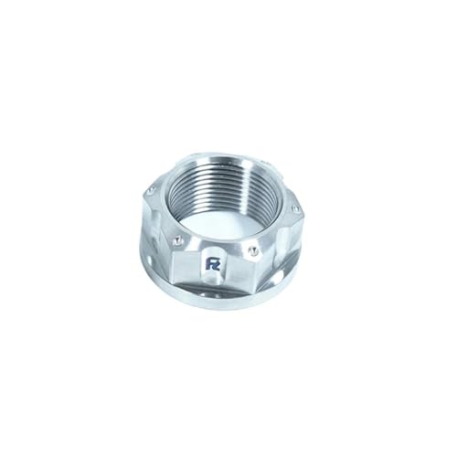 Compatible avec l'écrou de bras oscillant de l'essieu arrière en titane RTAMO M22 M24 M25 × 1,5 pas de moto(Silver,M24X1.5P)