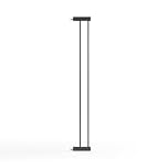 Venture Stair Gate - Q-Fix 110cm Extra Tall Baby Gate for Stairs & Doorways - 73-80cm Wide Indoor Dog Gate, Pressure Fit with Auto-Close & 90° Two-Way Open - 14cm Black Extension