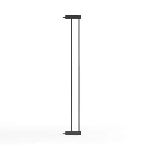 Venture Stair Gate - Q-Fix 110cm Extra Tall Baby Gate for Stairs & Doorways - 73-80cm Wide Indoor Dog Gate, Pressure Fit with Auto-Close & 90° Two-Way Open - 14cm Black Extension