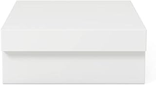 Furniture of America Krister Contemporary Wood Nightstand with USB Post in White