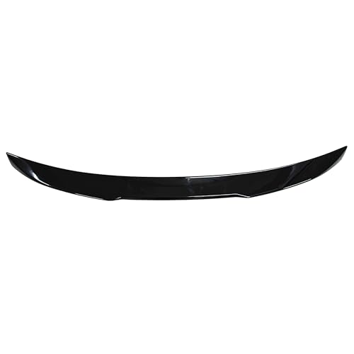 Image of KMH PSM Style Rear Spoiler Wing Compatible with Volkswagen Virtus, Premium and Stylish Rear Car Accessories for Enhanced Aerodynamics, Glossy Black - Pack of 1