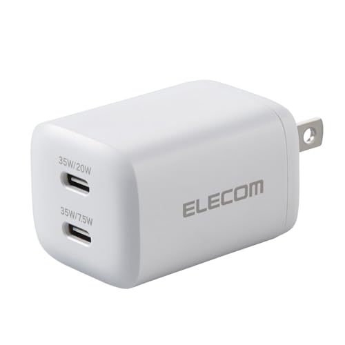 Amazon | エレコム 充電器 35W Type-C 2ポート USB PD対応
