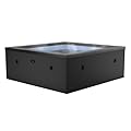 Wave Garda 4 Person Eco Foam Hot Tub | Portable Outdoor Spa with Rapid Heating | Durable PVC Material | Easy Setup | Ideal for Garden and Patio Relaxation | Charcoal Black