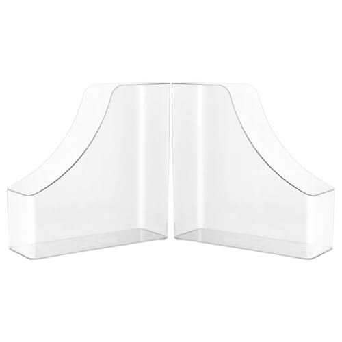 Classeur organisateur transparent HEMOTON en plastique format A4 pour bureau et école - Lot de 2